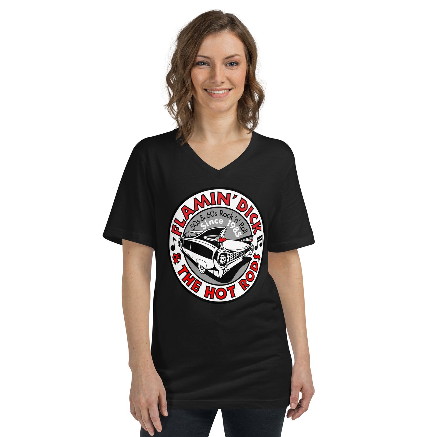 FDHR Unisex Circle Logo V-Neck T-Shirt