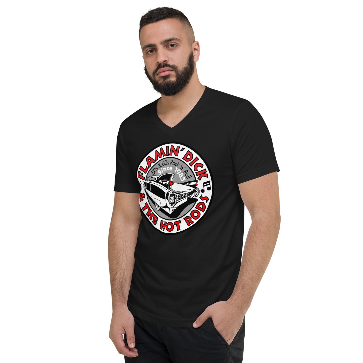 FDHR Unisex Circle Logo V-Neck T-Shirt