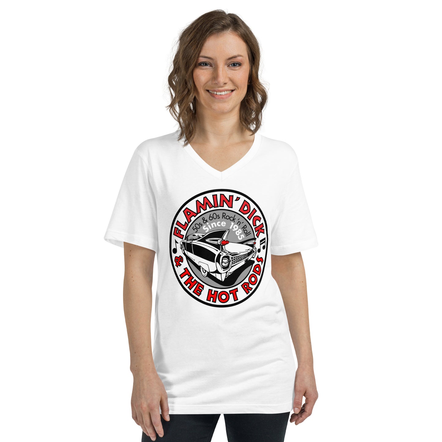 FDHR Unisex Circle Logo V-Neck T-Shirt