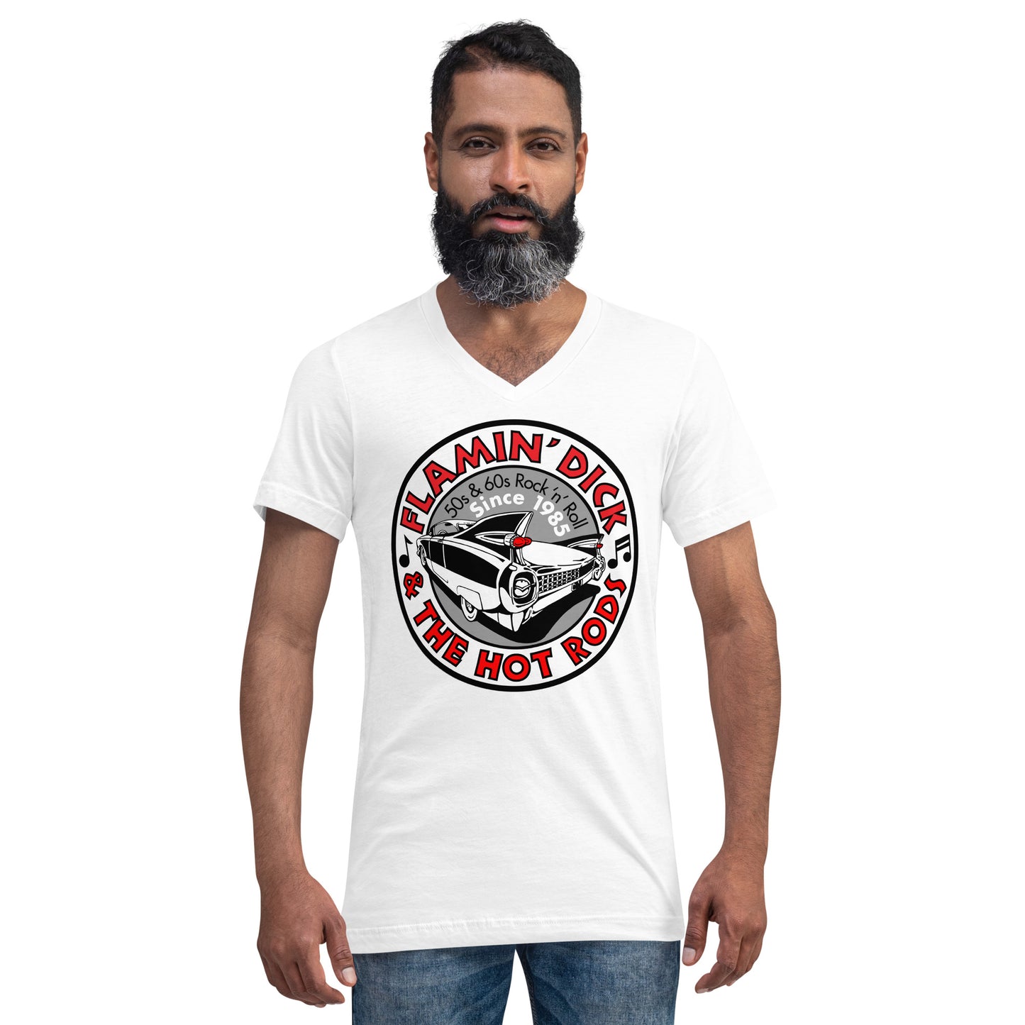 FDHR Unisex Circle Logo V-Neck T-Shirt