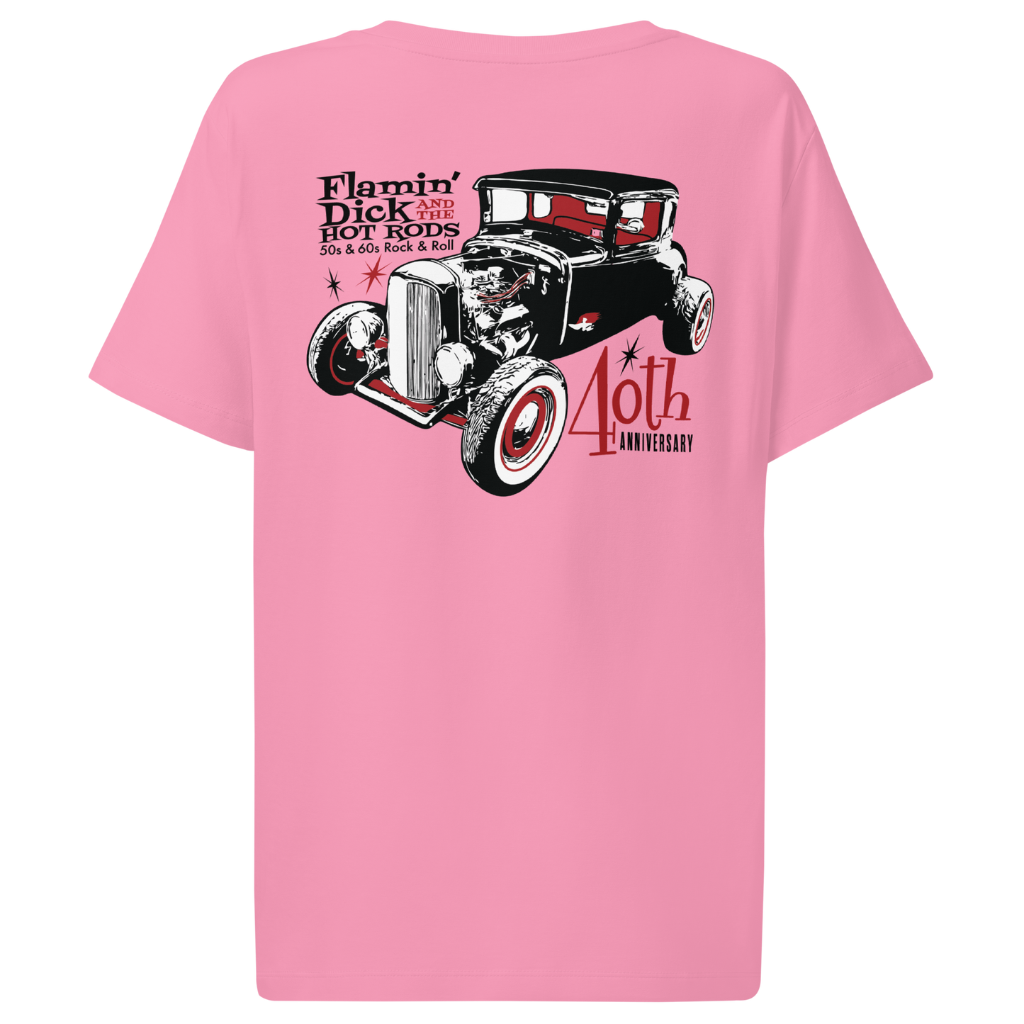 !FDHR 40th Anniversary Hot Rod Women’s Ribbed Neck T-shirt - Free Shipping