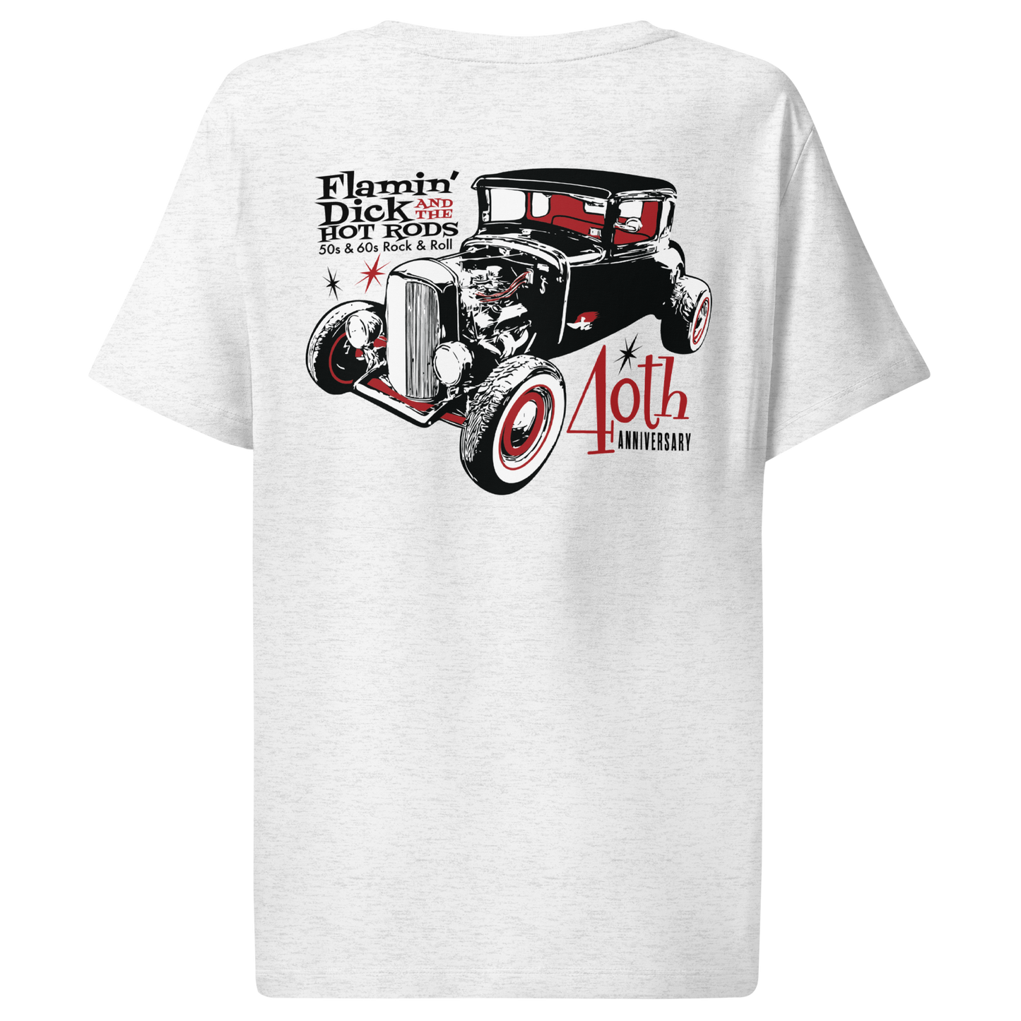 !FDHR 40th Anniversary Hot Rod Women’s Ribbed Neck T-shirt - Free Shipping