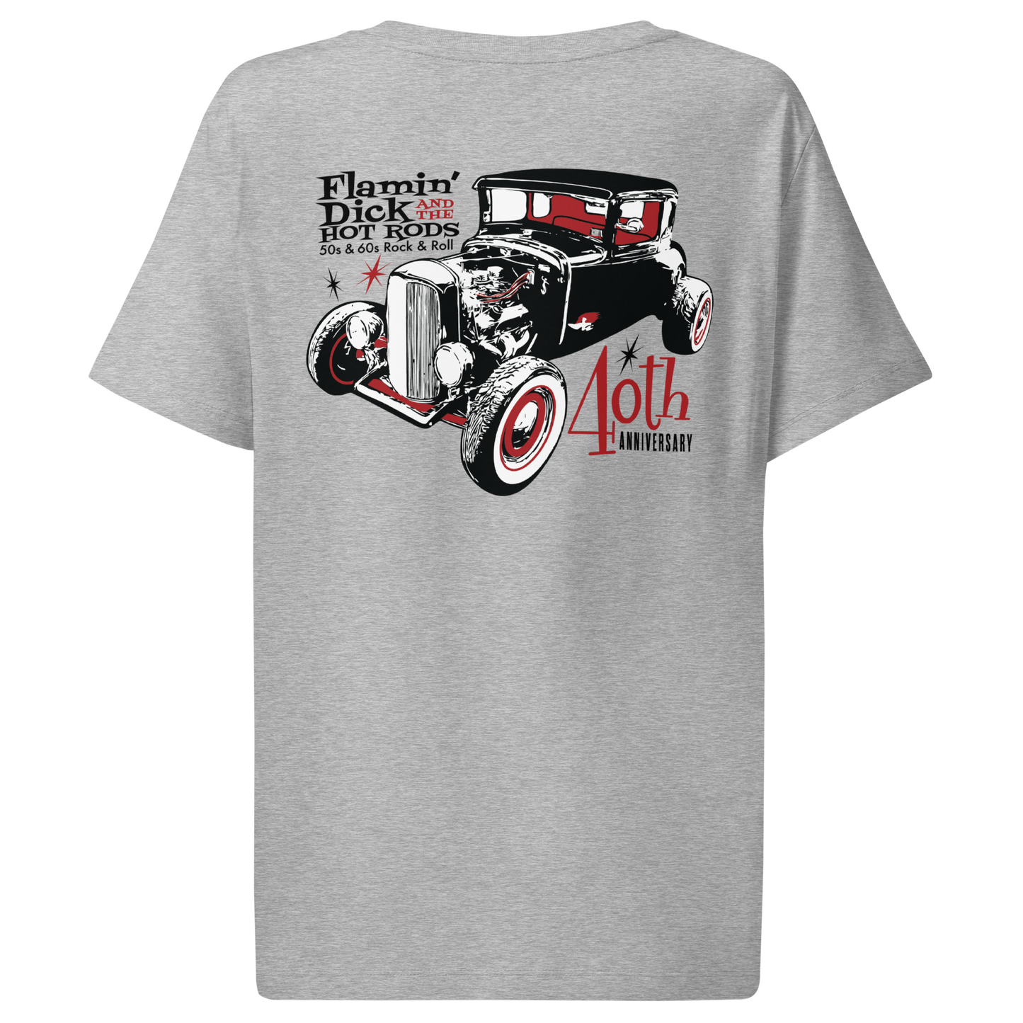 !FDHR 40th Anniversary Hot Rod Women’s Ribbed Neck T-shirt - Free Shipping