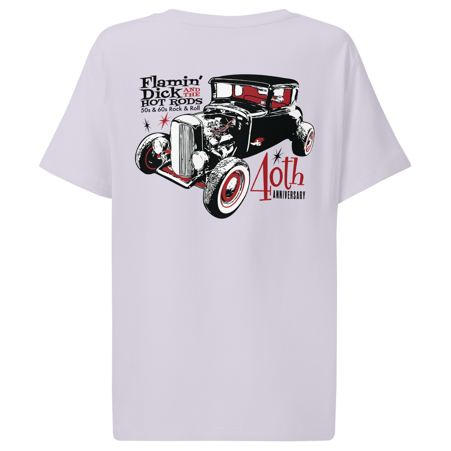 !FDHR 40th Anniversary Hot Rod Women’s Ribbed Neck T-shirt - Free Shipping