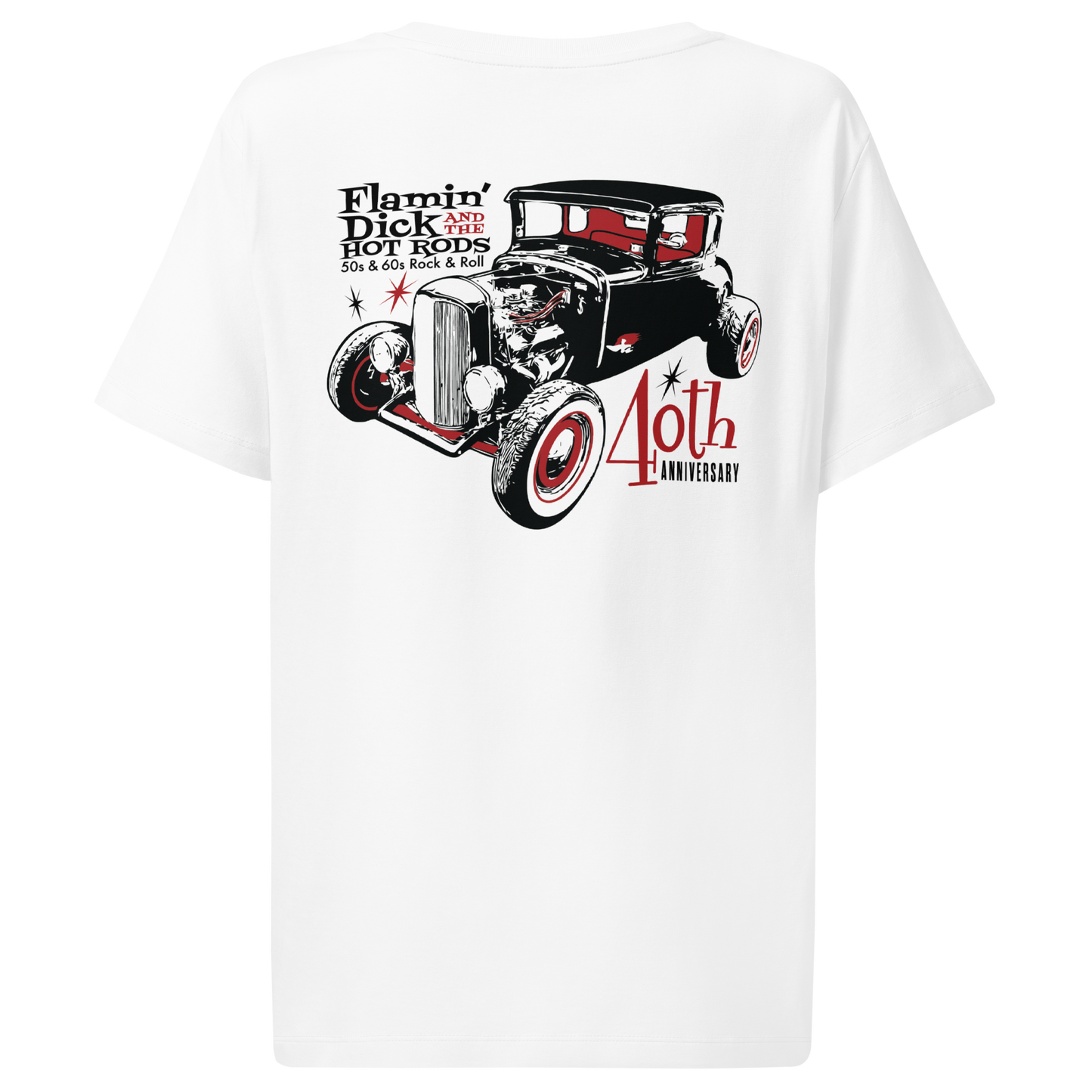 !FDHR 40th Anniversary Hot Rod Women’s Ribbed Neck T-shirt - Free Shipping