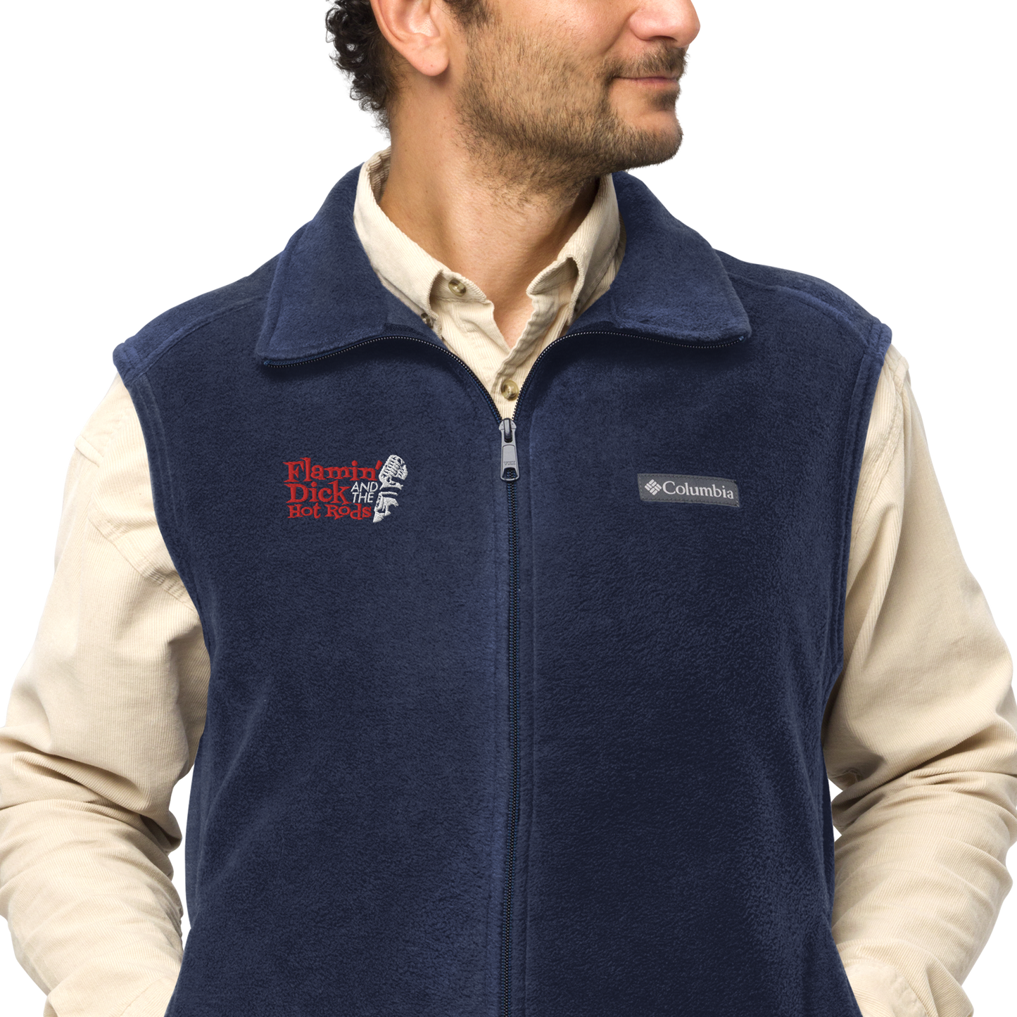 FDHR Men's Microphone Logo Fleece Vest
